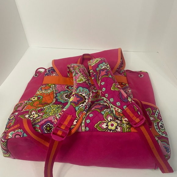 Vera Bradley Retired 2014 Pink Swirls Backpack - Picture 5 of 10
